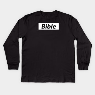 BIBLE - That's good stuff (with FREE DIVINE MERCY NOVENA see Description for more info) Kids Long Sleeve T-Shirt